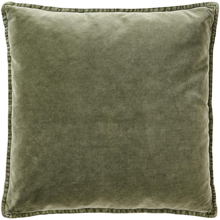 Velvet Cushion Cover (Olive)