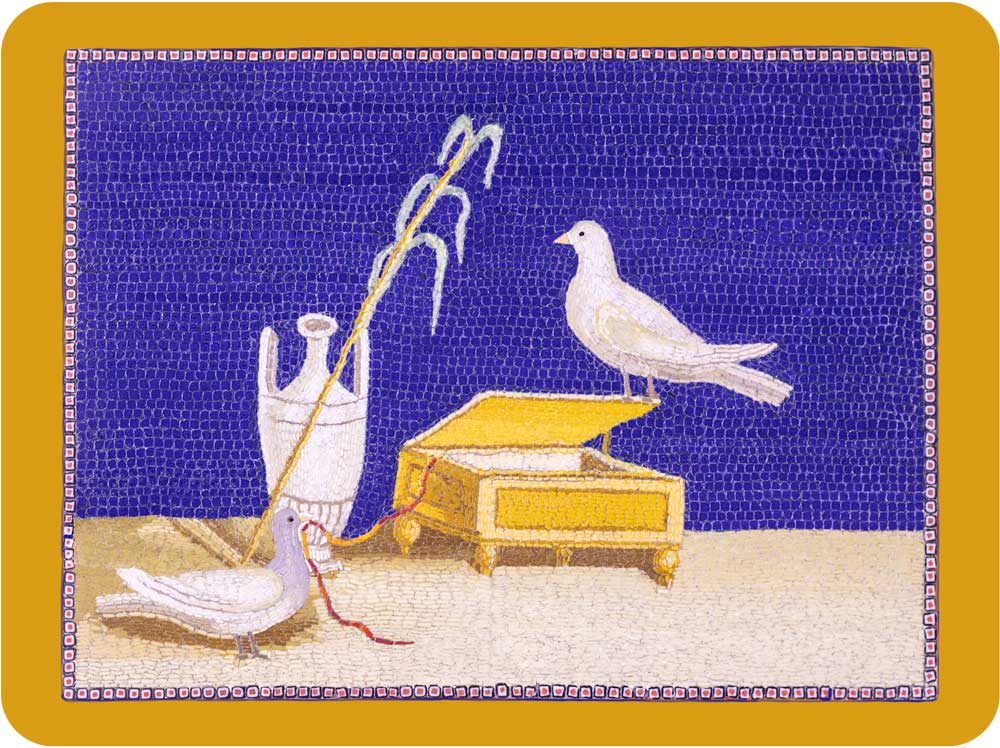 Eighteenth Century micromosaic of The Doves of Peace